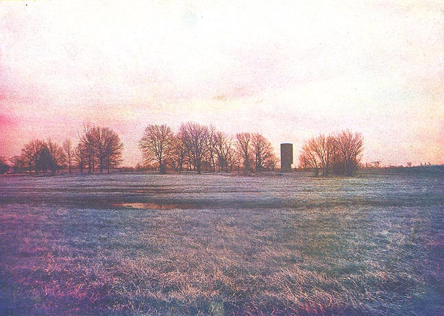 Wayne Riggs © 1975, Title: Silo, Photograph , Kwik Proof, in camera color seperation ,reconstruction of color, collection of the art