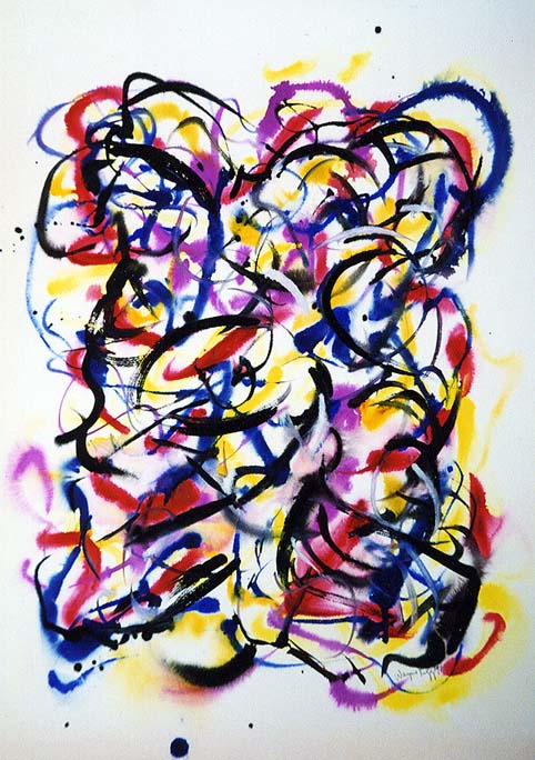 Wayne Riggs © 1997,Watercolor, Gouache,75 x 56 cm (291/2 x 22 in), collection of the artist.
